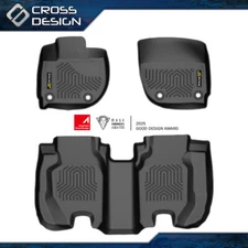 TPE Floor Mats Liners Fit for 2015-2020 Honda Fit 3D Molded TPE All-weather