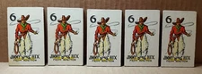 Vintage Selchow & Righter Snake Eyes Card Game - 5 Jimmy Hix From Houston (D-2)
