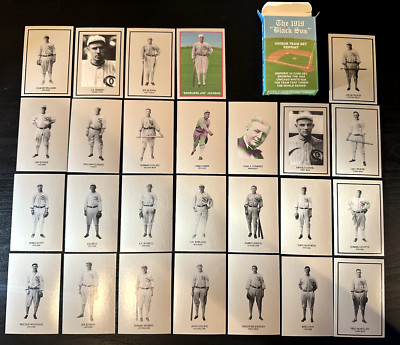 1919 Reprint Black Sox Unique Team Set (26 mini cards) w/ Shoeless Joe Jackson 