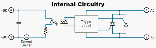 Crydom D1210 SSR Control: 3-32VDC DC, Out: Zero-Crossing Switch: 24-140 VAC 10A - Picture 2 of 5