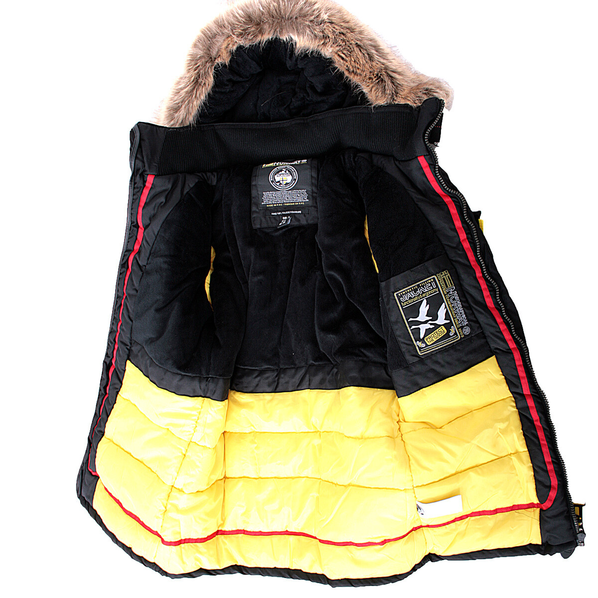 Geographical Norway Winterjas voor heren, gewatteerd, met capuchon, warm gevoerd, voor skiën/snowboarden, winter/herfst, maat S tot 7XL, donkergrijs, 3XL