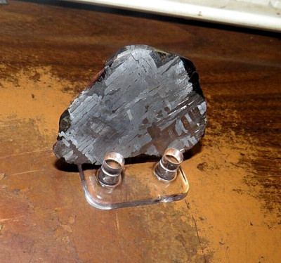 85 gm toluca Meteorite Mexico, Etched Slice iron nickel AAA gd