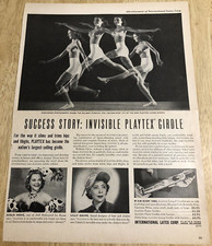 1949 SONJA HENIE for PLAYTEX LIVING GIRDLE - Vintage Magazine Page Clipping