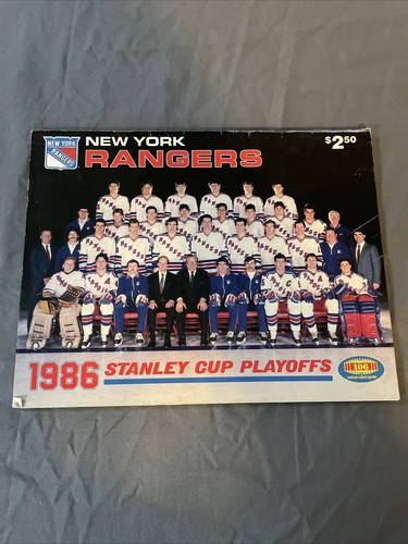 New York Rangers Hockey 1986 Stanley Cup playoffs official program - 第 1/2 張圖片