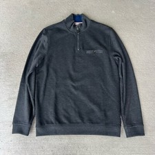 Ted Baker Men s 1/2 Zip Sweater XL Gray Visco...
