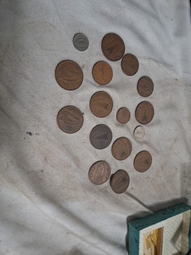 Sammlung Irland Irish 1d 3d Münzen 20. Jahrhundert 1935-1971