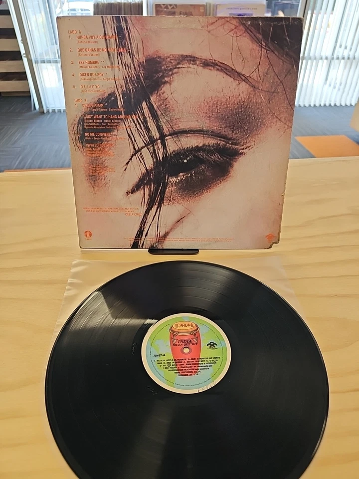 India LP “Dicen Que Soy” Venezuelan Press 1994 Marc Anthony - VG+ - Image 4 of 4