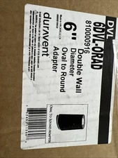 DuraVent 6DVL-ORAD SIMDUR 6'' DVL Oval-to-Round Adapter-8670