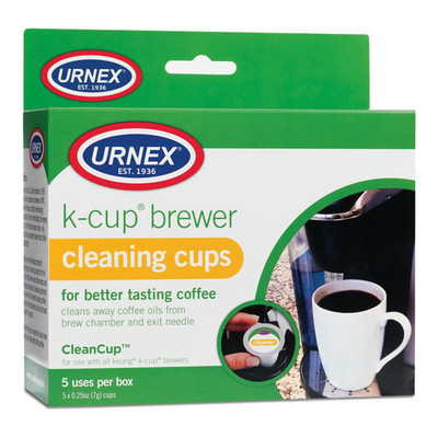 Urnex K-Cup Brewer Cleaning Cups for Keurig 1.0 and 2.0 Machines 5 Cups