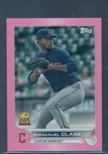 2022 TOPPS MINI PINK PARALLEL EMMANUEL CLASE ROOKIE CUP #190 08/25
