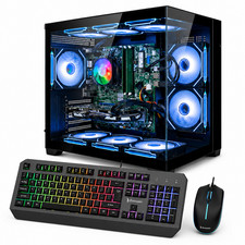 Gaming PC Desktop,RTX 5060,Ryzen7-5800X,32GB RAM,1TB NVME SSD,WIN11P,BT5.4,WIFI6