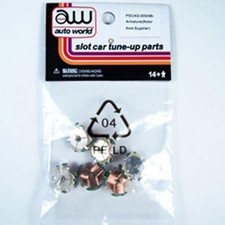 Auto World 4Gear Chassis Tuneup Parts Armature Motor 6pc Ho Slot Car