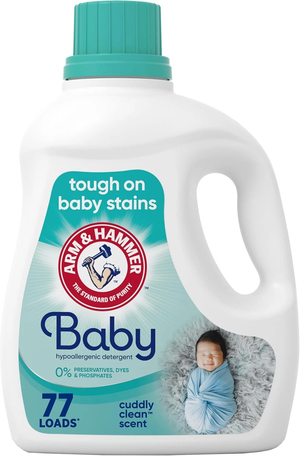 Hypoallergenic Liquid Laundry Detergent, 77 Loads, 100.5 Fl Oz
Opens in a new window or tab