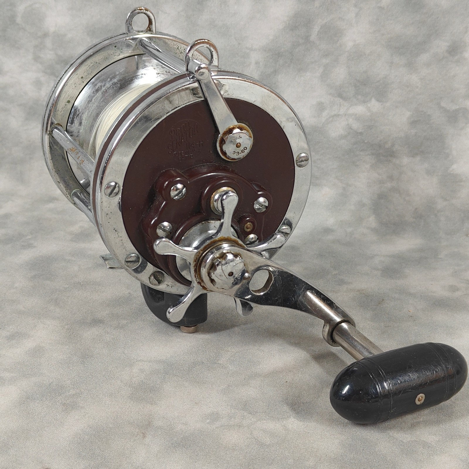 Vintage PENN Senator 114-H 6/0 Saltwater Conv Reel Mde USA Bakelite Tested Clean
