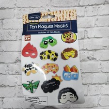 Passover Ten Plagues Masks Rite Lite New