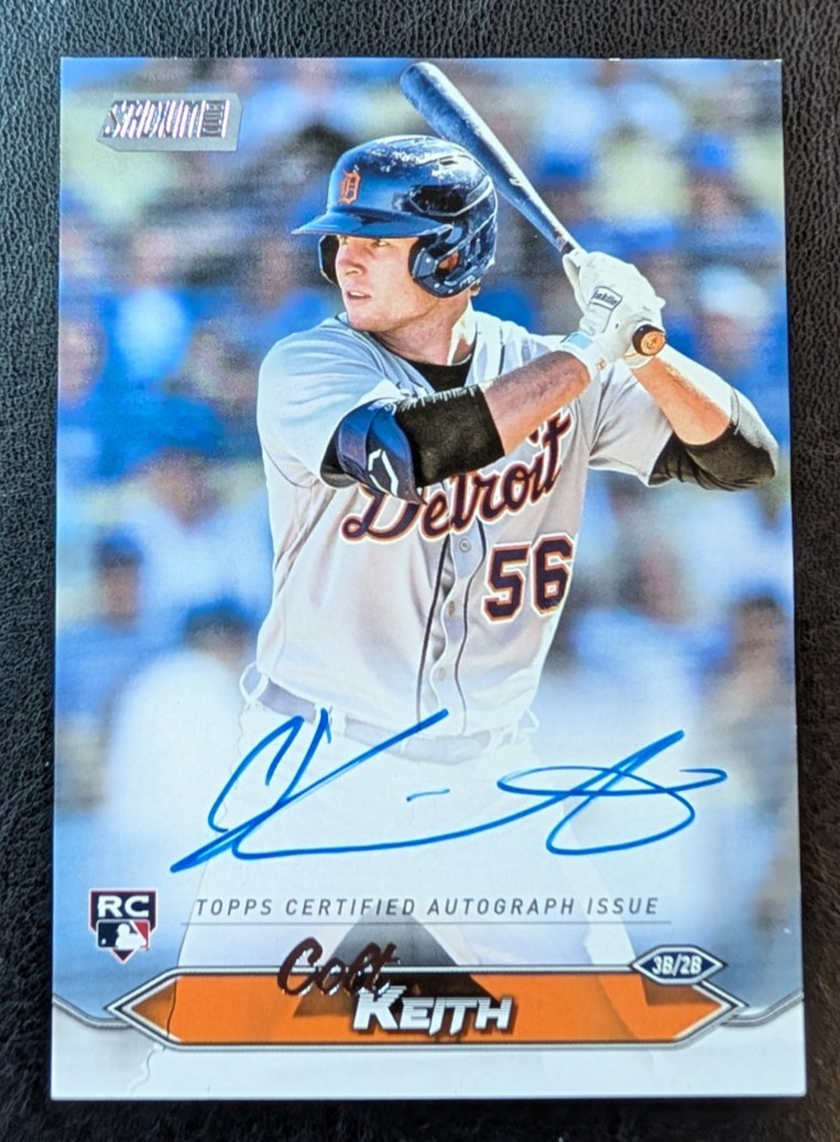 2024 Topps Stadium Club Colt Keith Rookie Auto #SCBA-CK Tigers RC On Card Auto