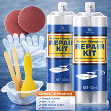 Marine Fiberglass Repair Kit   White Gel Coat Boat Surface Restoration Kit