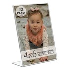 | 4x6 Acrylic Sign Holder (Count) | Crystal Clear Acrylic 4 x 6 in portrait 12