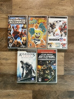 PSP (Game Case Lot) Ultimate Alliance, SpongeBob + More 