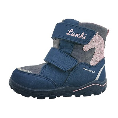 Lurchi  Kinderschuhe Mädchen Winterstiefel Klettschuh Blau Freizeit