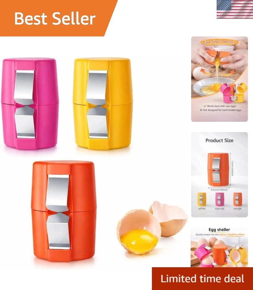 3 PCs Egg Shell Opener Egg Separator for Raw Eggs, Upgraded Stainless Steel E...
Opens in a new wind