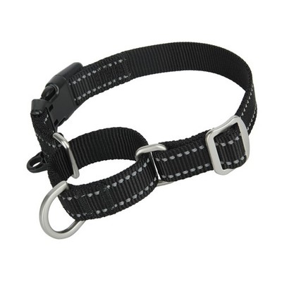YUDOTE Reflective Martingale Collar for Dogs with Medium (Pack of 1), Black