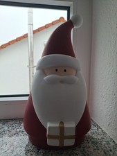 NIKOLAUSFIGUR, Dunkelrot, Stehend, Mit Geschenk