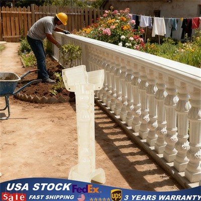 Balustrades Mold Set 89cm Mould Fits For Concrete Plaster Cement Plastic Casting
