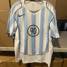 Argentina Licensed 2004 Total 90 Retro Jersey White/Light Blue Men’s Large NWT
