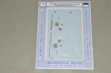 HO scale decals Microscale MC-4069 Burlington...