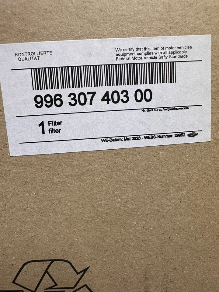 Filtro de transmisión automática Porsche 911 3,4 L GENUINO 99630740300 Foto 3 de 3