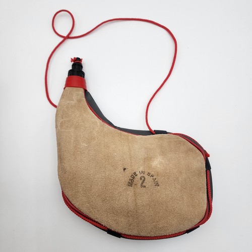 BOTA BAG 1 Liter Canteen Flask Wine Water Leather Pouch Made in Spain - Imagen 4 de 5