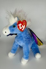 Vintage 2002 Ty Beanie Babies Pegasus Plush Unicorn, Mint condition