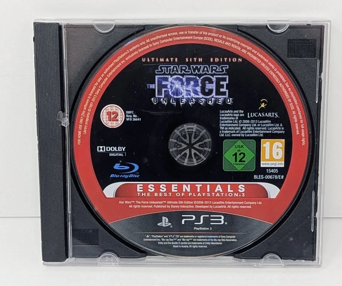 Sony PlayStation 3 Star Wars: The Force Unleashed Video Games for