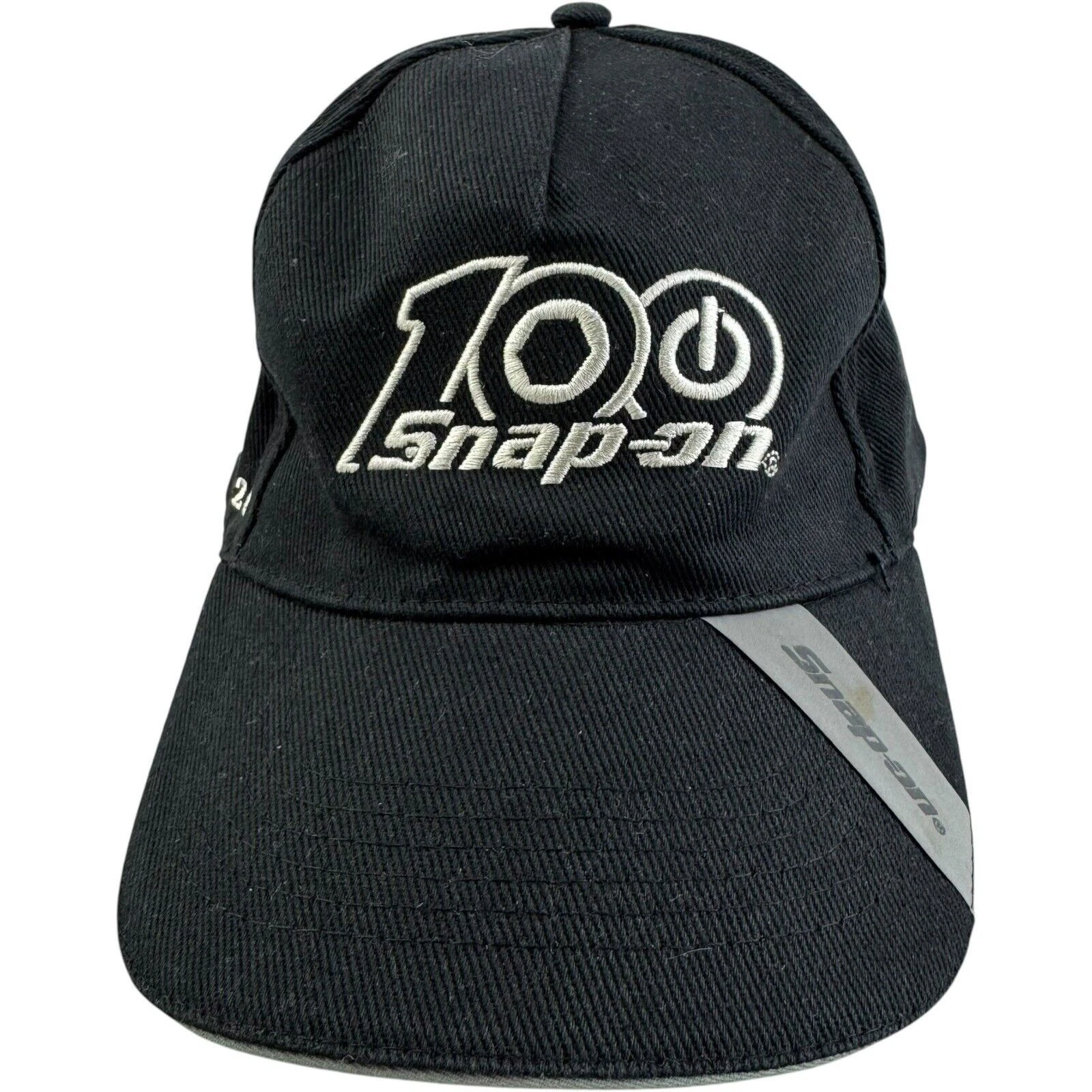 Snap On Baseball Cap Black Vintage Workwear Racing Cap hat Summer Cap