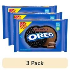  3 pack OREO Chocolate Creme Chocolate Sandwich Cookies, Family Size, 18.71 oz