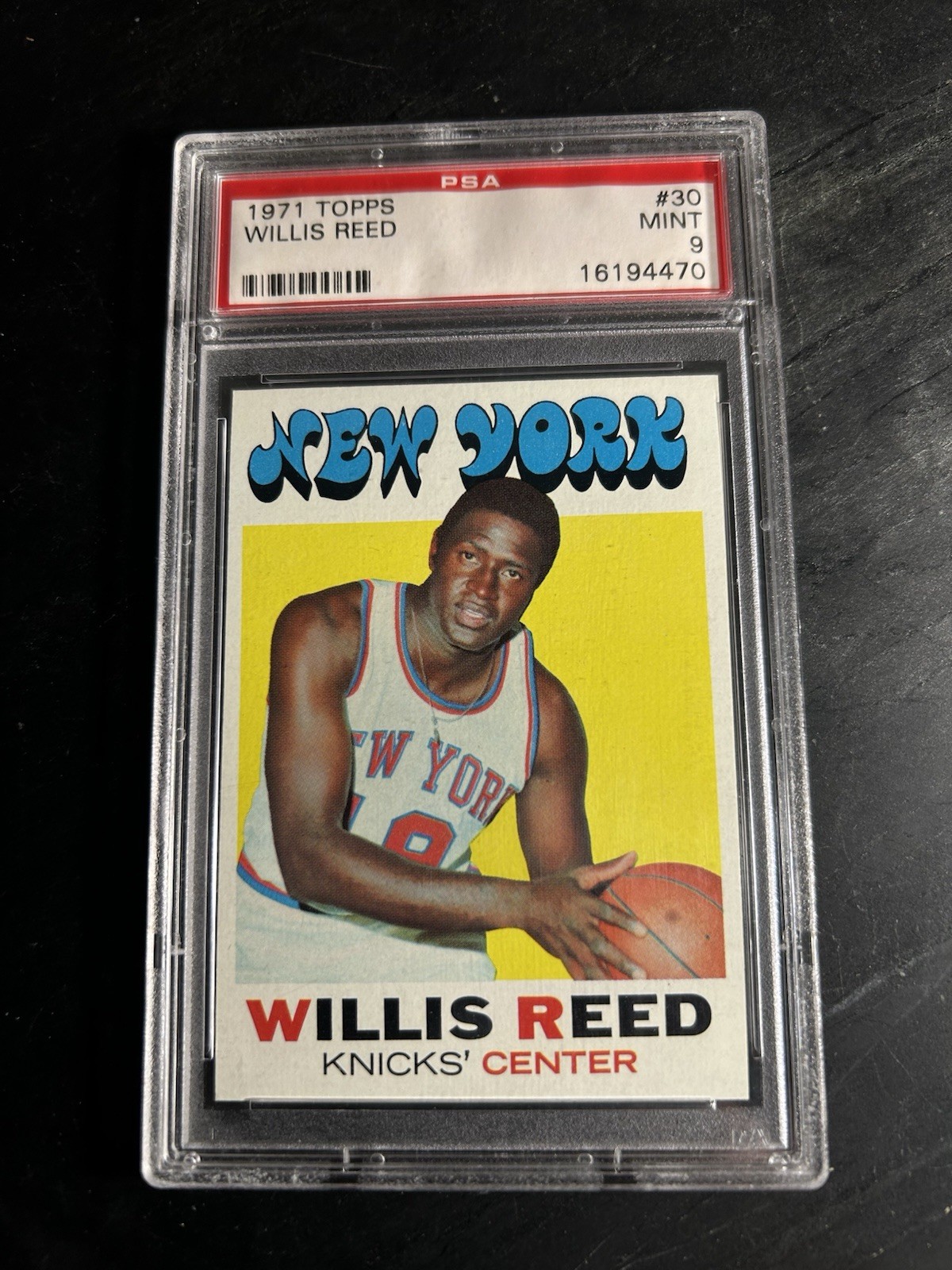 1971 Topps #30 Willis Reed PSA 9 New York Knicks HOF MINT