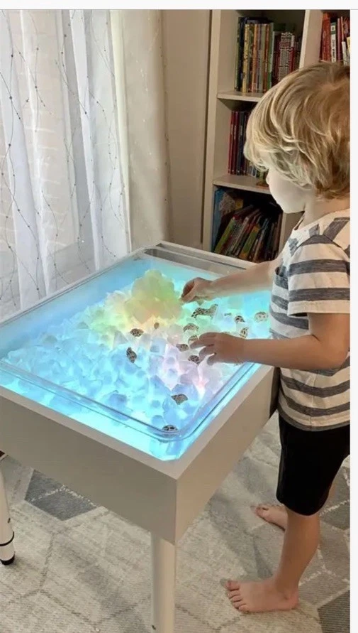 Mesa Multicolor Luz y Sensorial para Niños. Wonder One Blanco. Perfecto estado Foto 3 de 4