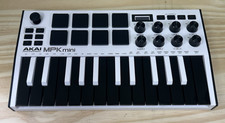 Akai MPK Mini Keyboard and Pad Controller White NO CABLES USED 