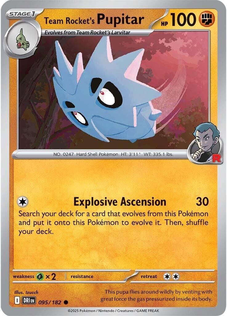 LP - Team Rocket's Pupitar DRI - 095/182 Destined Rivals