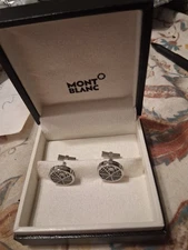 montblanc cufflinks spyder genuine in box