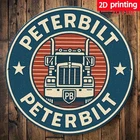 Vintage for PETERBILT Truck Tin Metal Signs Home Décor 8x8 Inch Rustic Farmhous