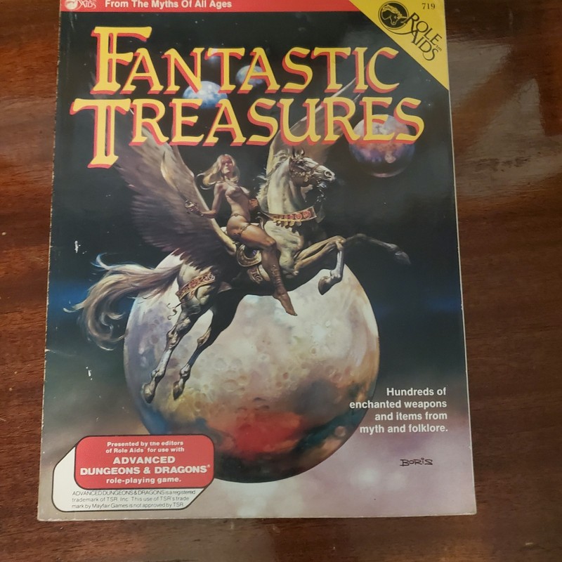 Fantastic Treasures Role Aids D&D 719 Mayfair Games 1984