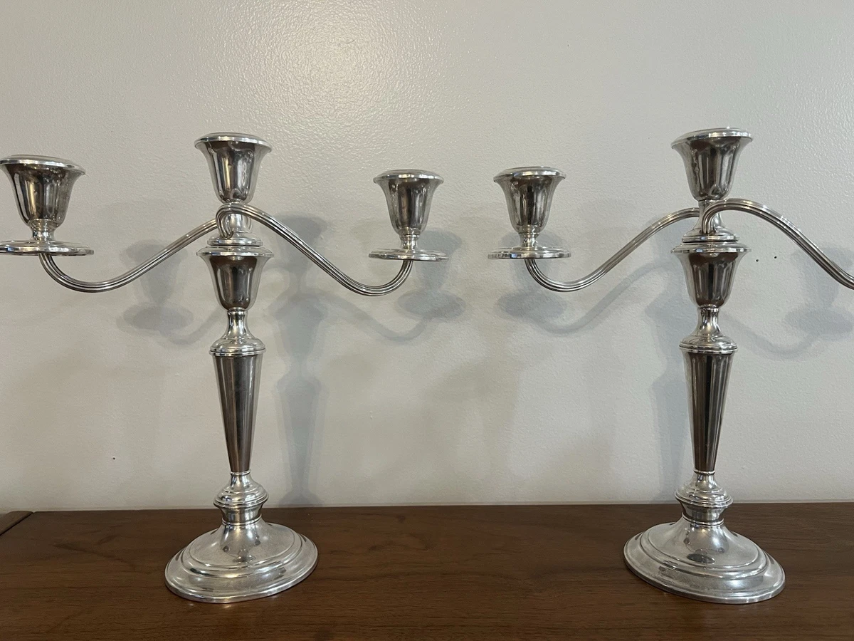 Gorham 1900-1940 Antique US Sterling Silver Candlesticks