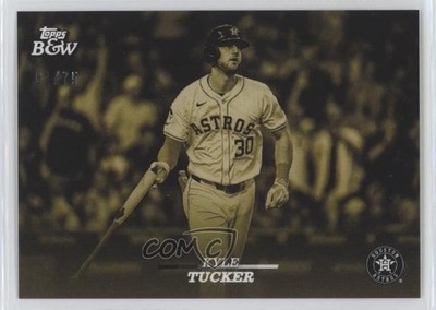 2024 Topps Black & White Yellow 61/75 Kyle Tucker #36 14ll
