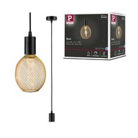 Pendelleuchte Ravi IP44 E27 Max. 60W Schwarz Matt Dimmbar