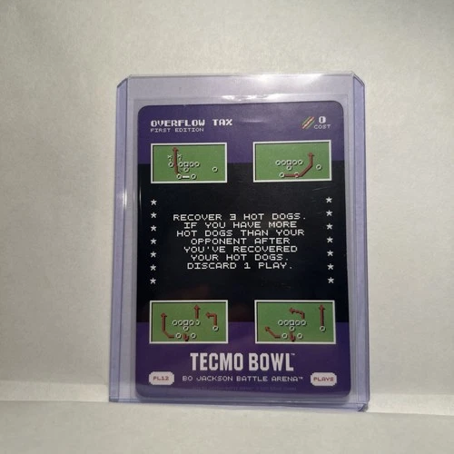 2026 Bo Jackson Battle Arena Tecmo Overflow Tax SSP Super Short Play #PL12