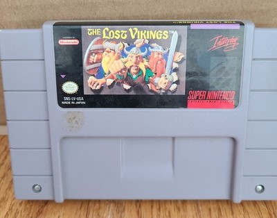 The Lost Vikings SNES Cart, No Manual Works