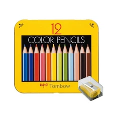 Mini Colored Pencil Set in Metal Tin 12-Pack