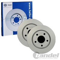 2X Hella Bremsscheiben 269Mm Hinten Passend FüR Audi A8 50265PRO_HC